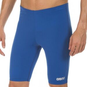 Arena Vibrant Blue Competitive Swim Bathing Suit Training Jammers Size 28 12/14